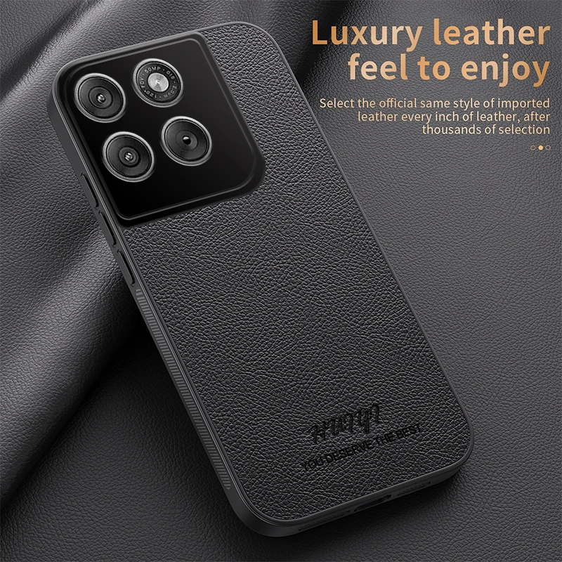 Business Plain Leather Magnetic Anti-Drop Case – Shockproof Cover