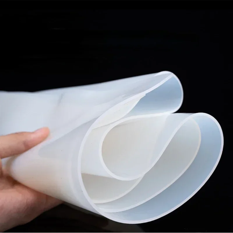 High-Temperature Resistant Transparent Silicone Rubber Sheet - Food Grade, Various Thickness Options