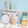 Music Set Montessori Musical Instrument Baby Children Wooden Percussion Instrument Toy Early Educational Knocking Toys for Kids 5