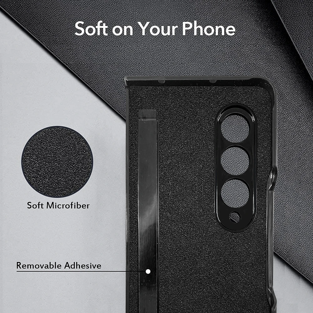 samsung silicone Sang Trọng Kính Cường Lực Dành Cho Samsung Galaxy Z Gấp 3 Ốp Lưng 5G Mạ Nhựa Khung Kính Cứng Dành Cho galaxy Z Fold3 kawaii phone case samsung