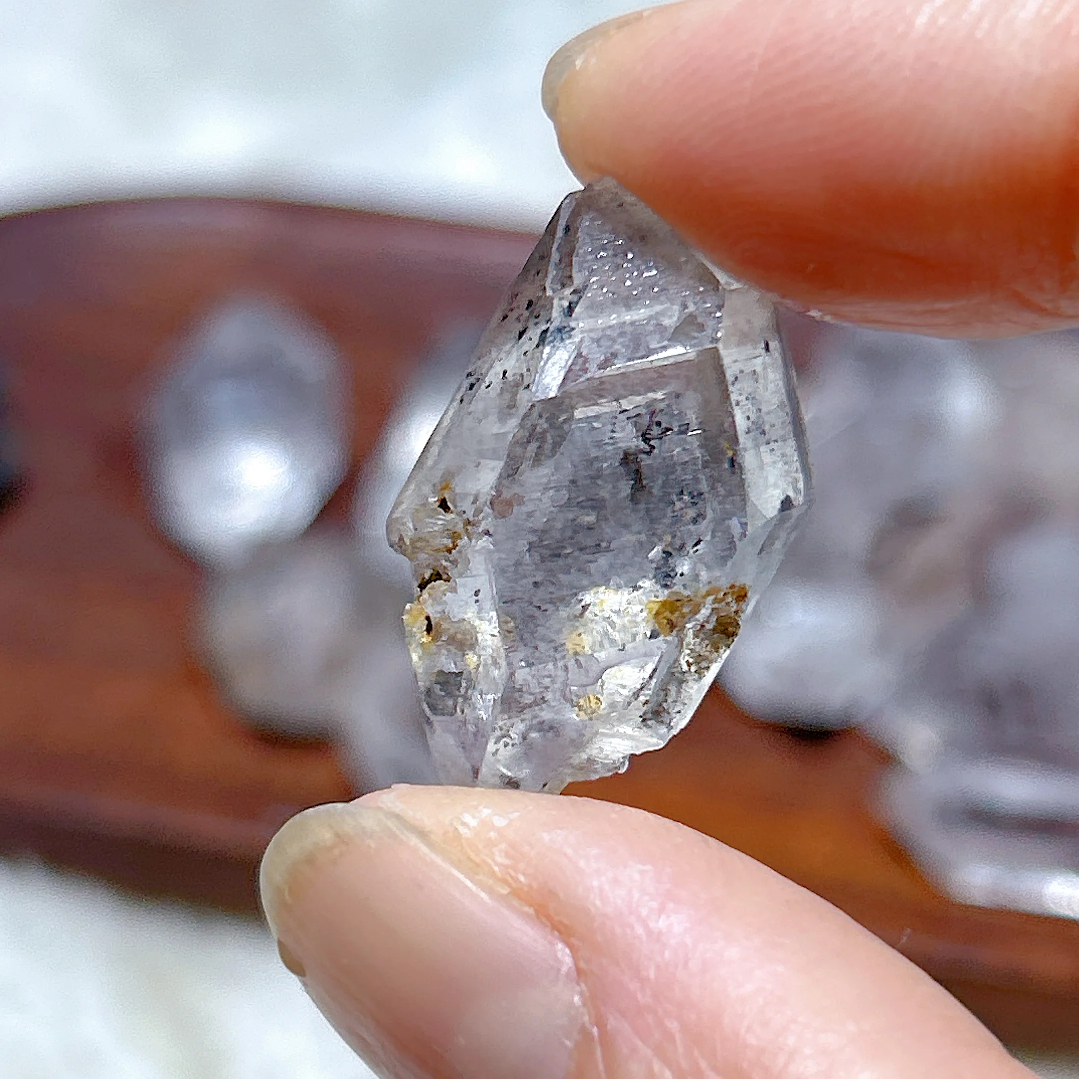 Natural Crystal Herkimer Diamond Specimen Raw Gemstones High Quality Healing Reiki Home Decorations Mineral Energy Gift 3
