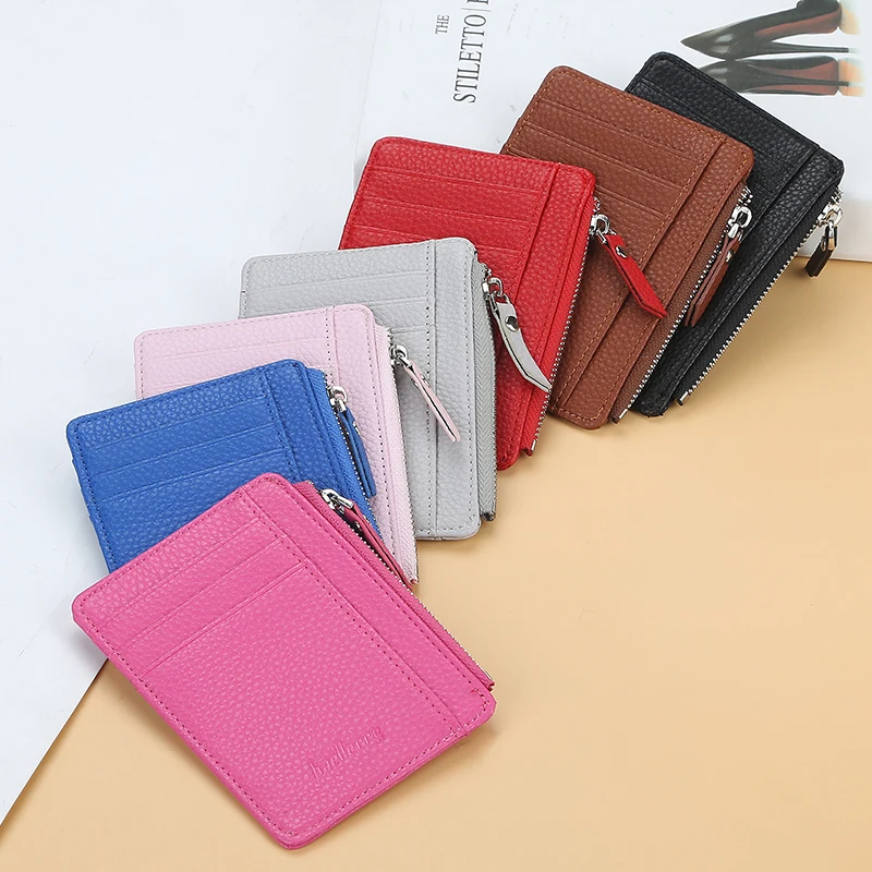 Luxury Multi-Function Wallet Multi-Slot Card Holder Zipper Coin Purse PU Money  Bag Purse Cardholder Wallets for Men and Women - AliExpress