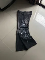 Jean baggy vintage Y2K noir imprimé motif épine, tendance Harajuku, pour hommes et femmes, style streetwear hip-hop décontracté, pantalon large pour couple 5