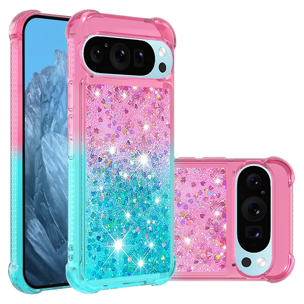 Bling Moving Liquid Glitter Waterfall Protective Phone Case