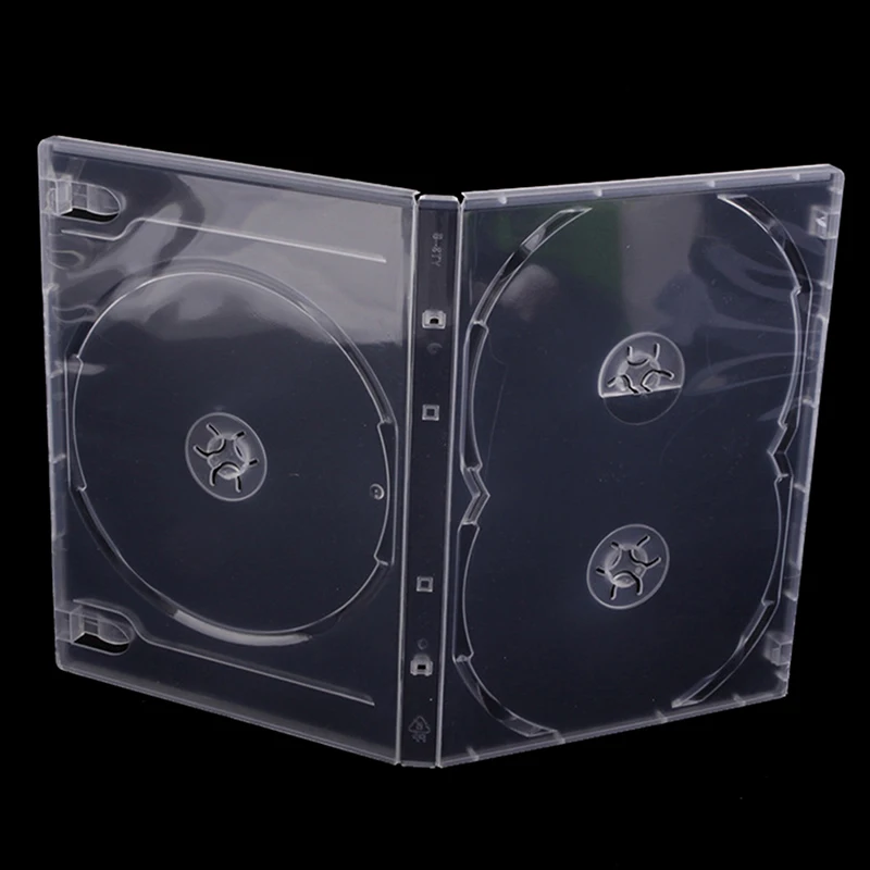 [H]정사각형 투명 바닥 CD 박스 빈 CD 케이스 PP 플라스틱 밀키 투명 CD 케이스 CD 케이스 용량 3디스크