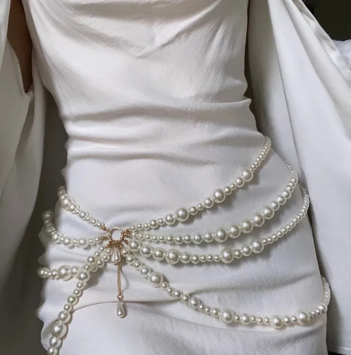 Fashion  V Sequins Chain Necklace Bib Party Double Layer Necklace