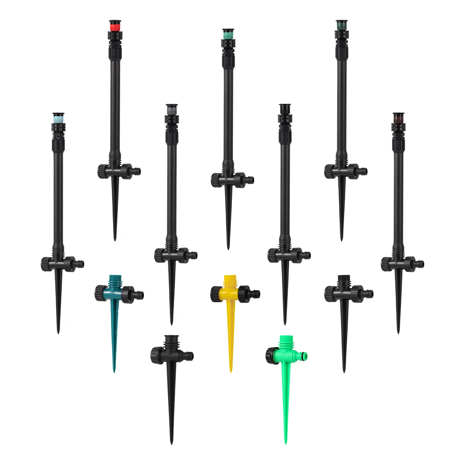 Sprinkler with Bracket 0~360&deg; Adjustable Pop-up Sprinklers Nozzle Lawn farm Watering Sprayer Garden Sprinkler Plants Irrigation Kits Plant Waterer Irrigation Sprinklers