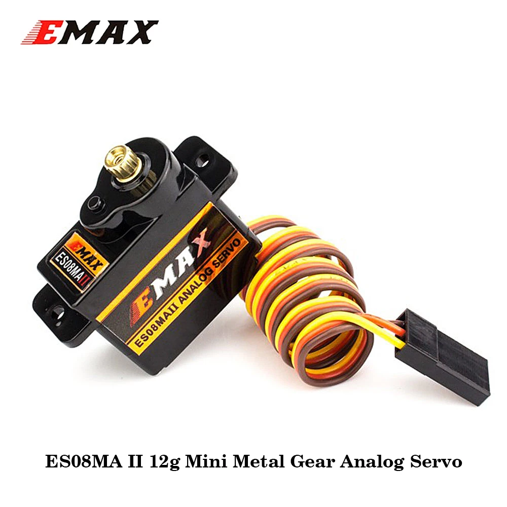 Emax Es08Ma Ii 12G Mini Metal Gear Servo Analogico/Es08Md Ii 13G Mini Servo Digitale In Metallo Per Rc Plane Fpv Drone Racing