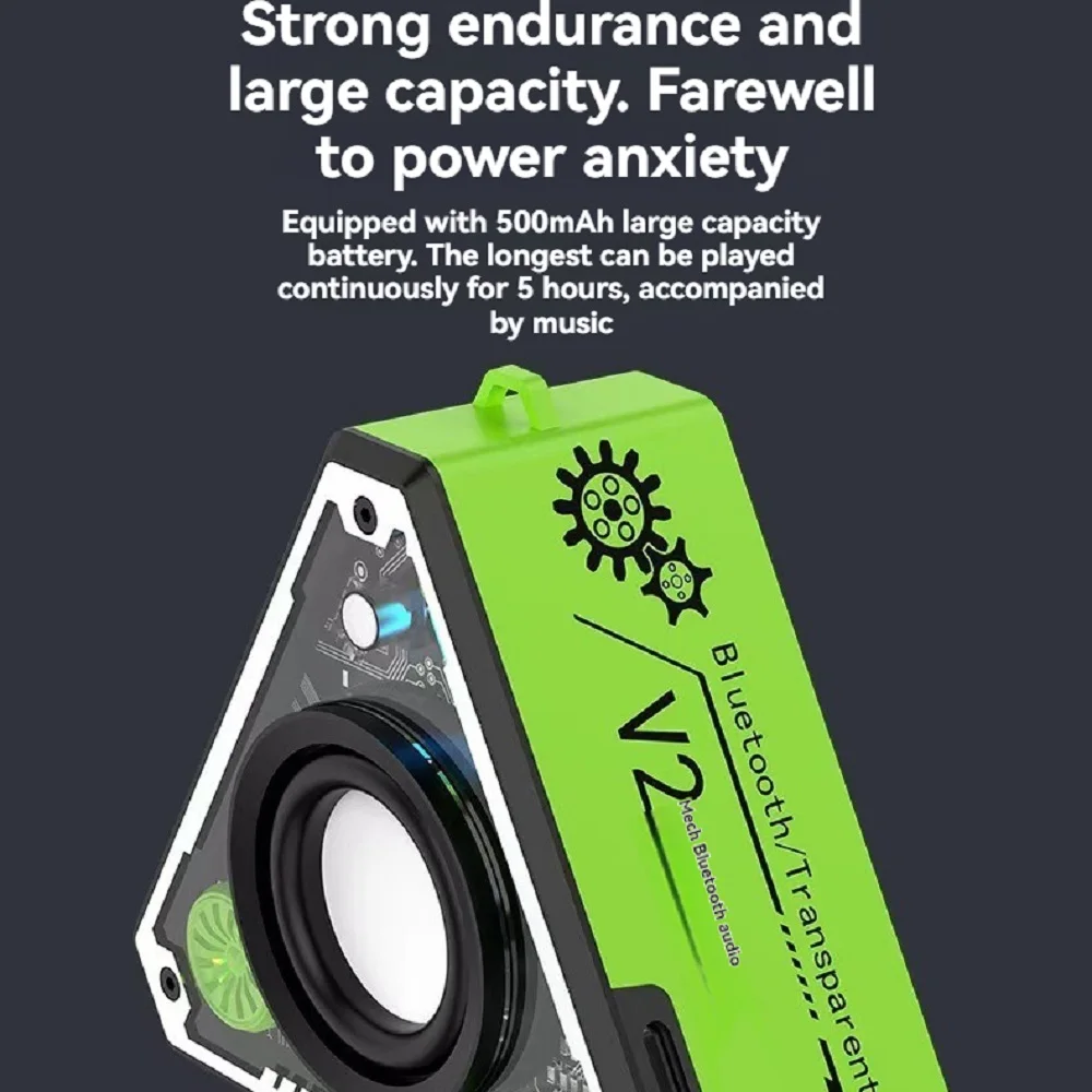 Bluetooth Speaker Subwoofer HiFi Surround Sound Outdoor Home Portable Wireless Bluetooth Speaker Music Player 696 Cool Mecha