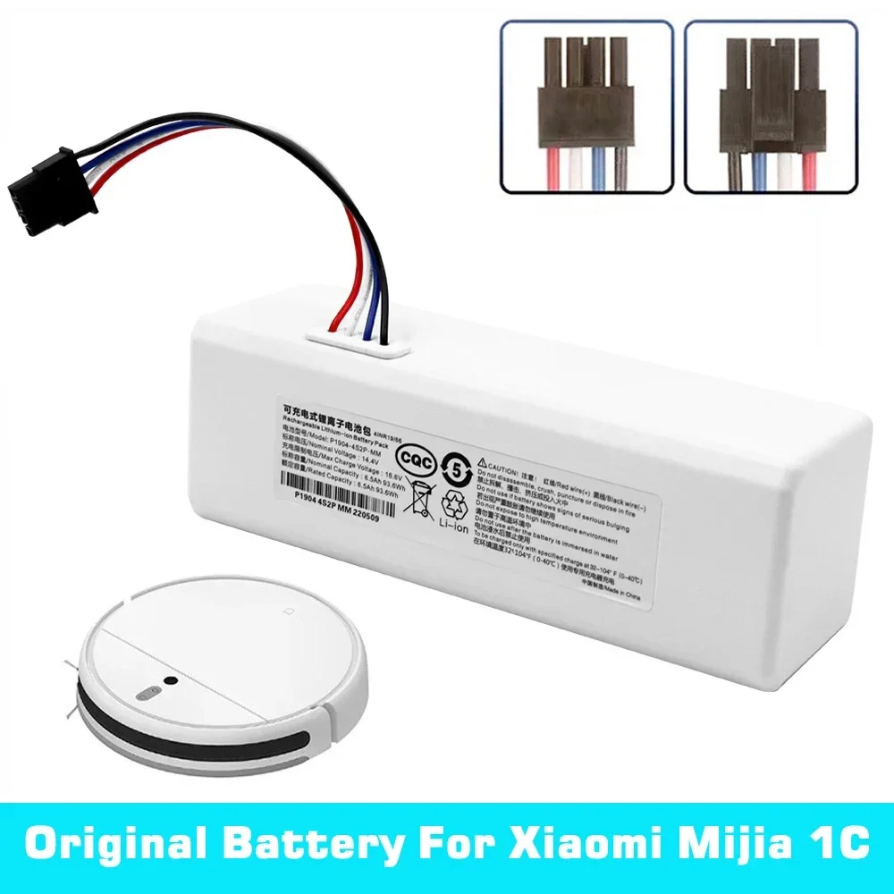 

14V 12800mAh P1904-4S1P-MM Battery For Xiaomi Mijia 1C STYTJ01ZHM Robot Vacuum Mop Cleaner Accessories Parts original