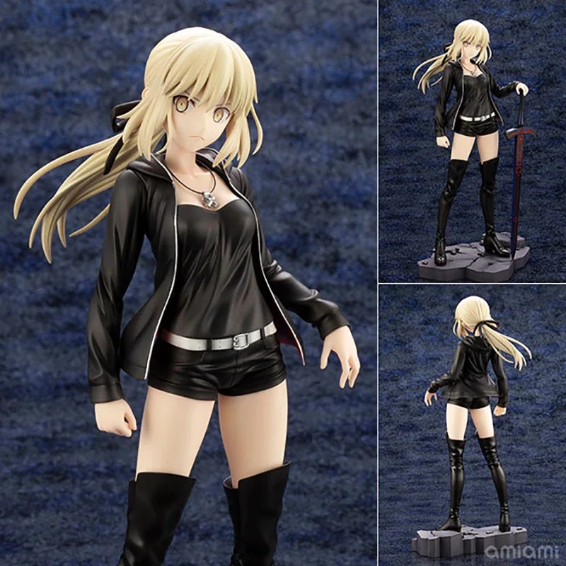 23Cm Fate/Grand Order Sexy Anime Figure Saber Altria Pendragon Action Figure Saber Alter Abbigliamento Casual Figurine Model Doll Toys
