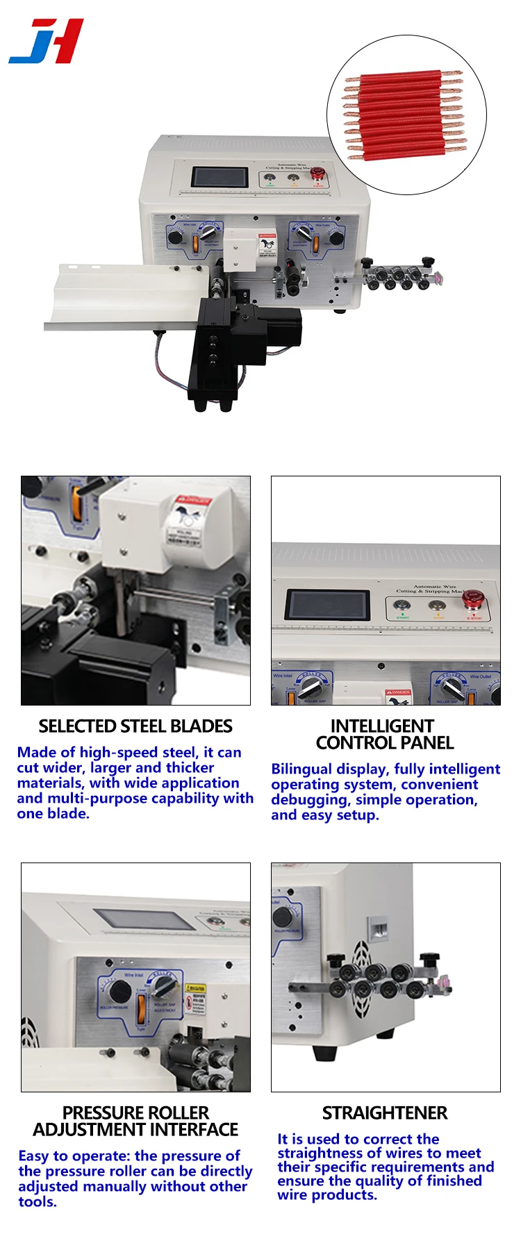 Automatic Wire Stripping Machine JH-608-NX2-SST95 Computer Type Stripping Tool f