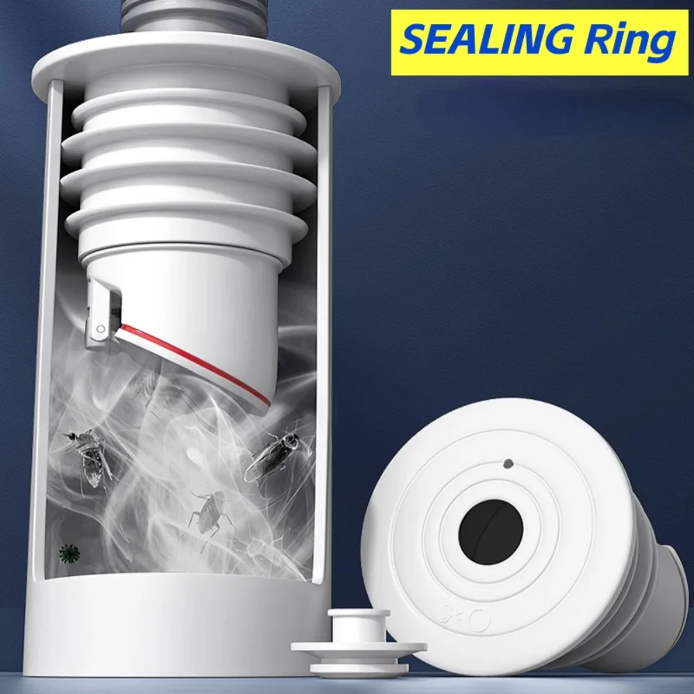 

Silicone Drain Pipe Floor Drain Deodorizing Sewer Pipe Sealing Ring Bathrooms Accessories Drains Dish Drainer for Kitchen Sink