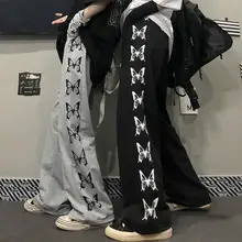 

Pants Women Printed Leisure Chic Unisex Couples Trousers Harajuku Womens Loose Daily Setreetwear Hip-hop Ins Retro New