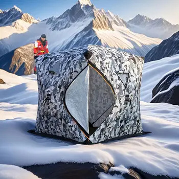 Portable Winter Fishing Sauna Tent 1