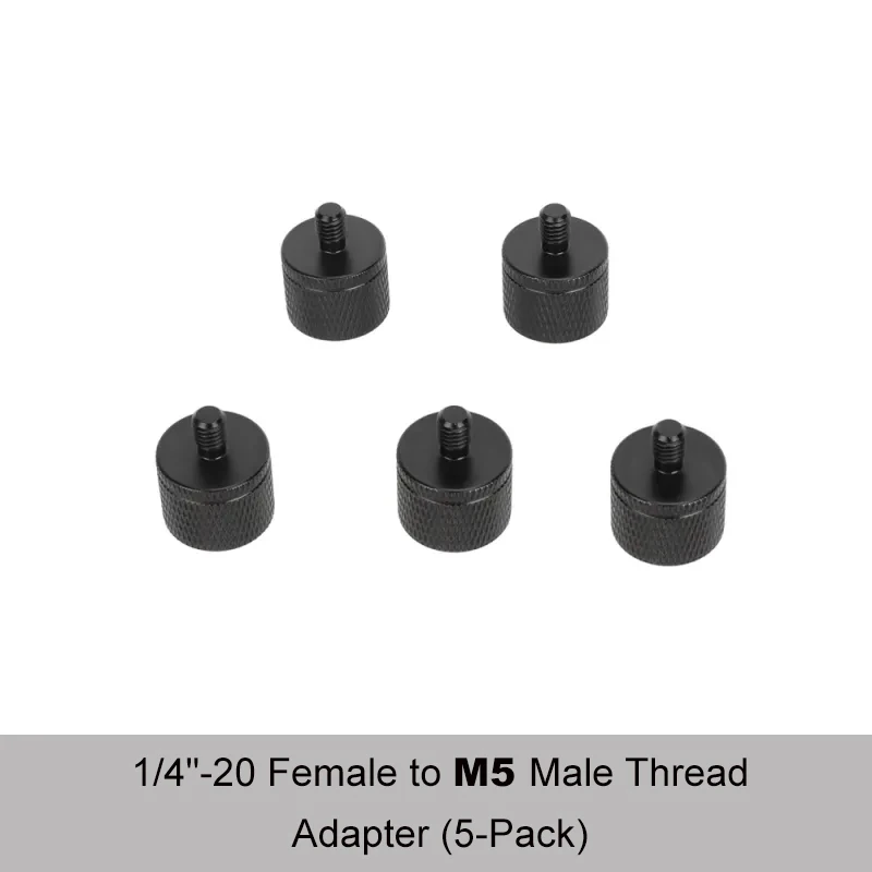 Converts 1/4"-20 Female to M4/M5/M6/M8/M10/M12 Male Thread Adapter For Camera Ca