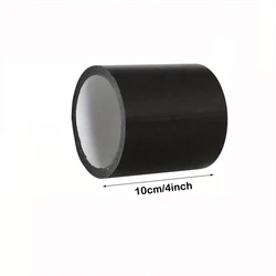 Multicolored Fabric Tape for Versatile Home and Industrial Use (Black 10cm 10m)