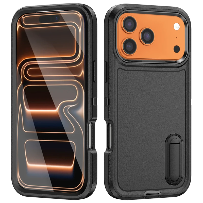 Defender Shockproof Invisible Bracket Armor Matte Case Accessories