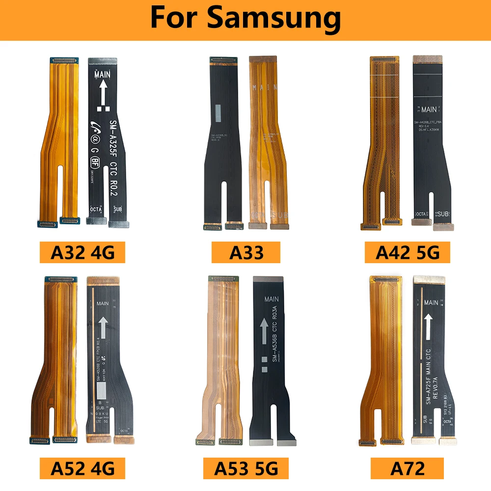 NEW Tested Replacement Main Board Motherboard Connector Flex Cable For Samsung A21 A72 A22 A33 A42 A52 A32 4G A53 5G A73