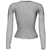 Women Fishnet Mesh Tops 6 Colors Sexy See Through T-Shirt  Skinny Goth Hollow Out Long Sleeve Shirts Crop Top Shirt Streetwear 2