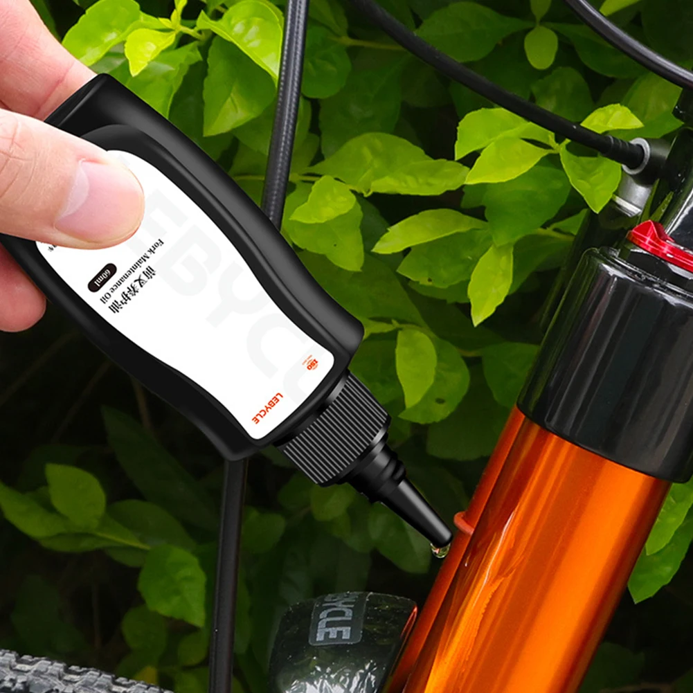 60ml Mountain Bike Front Fork Shock Absorber Oil Long-Lasting Bike Oil Corrosion Resistance for Mountain Forks and Shocks