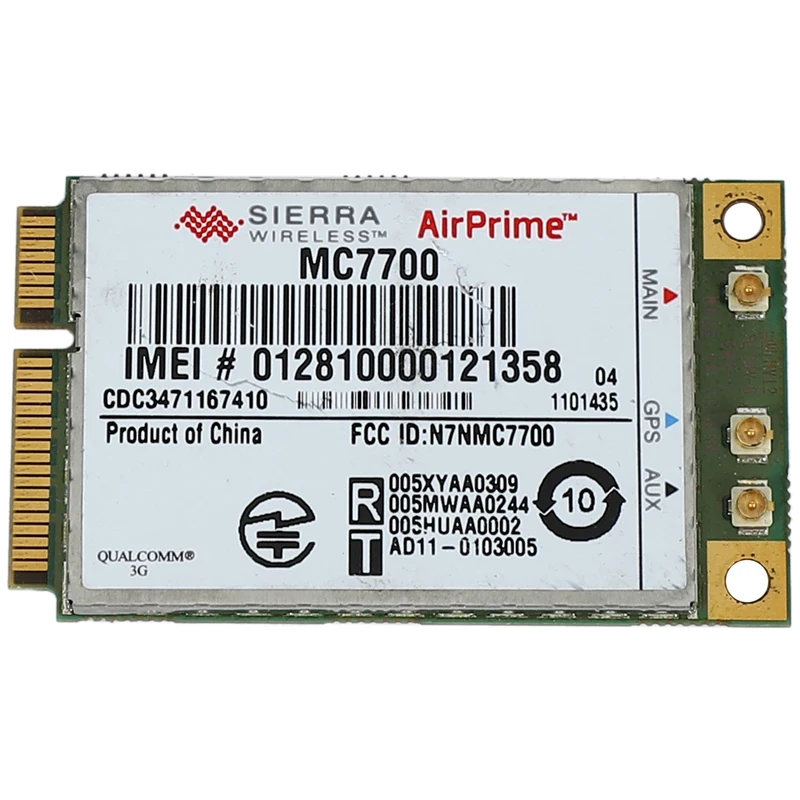 

Unlocked MC7700 3G/4G WWAN Card For Sierra Airprime,100Mbps 4G/3G LTE/FDD/WCDMA/Edge GPS Module For Windows/Linux