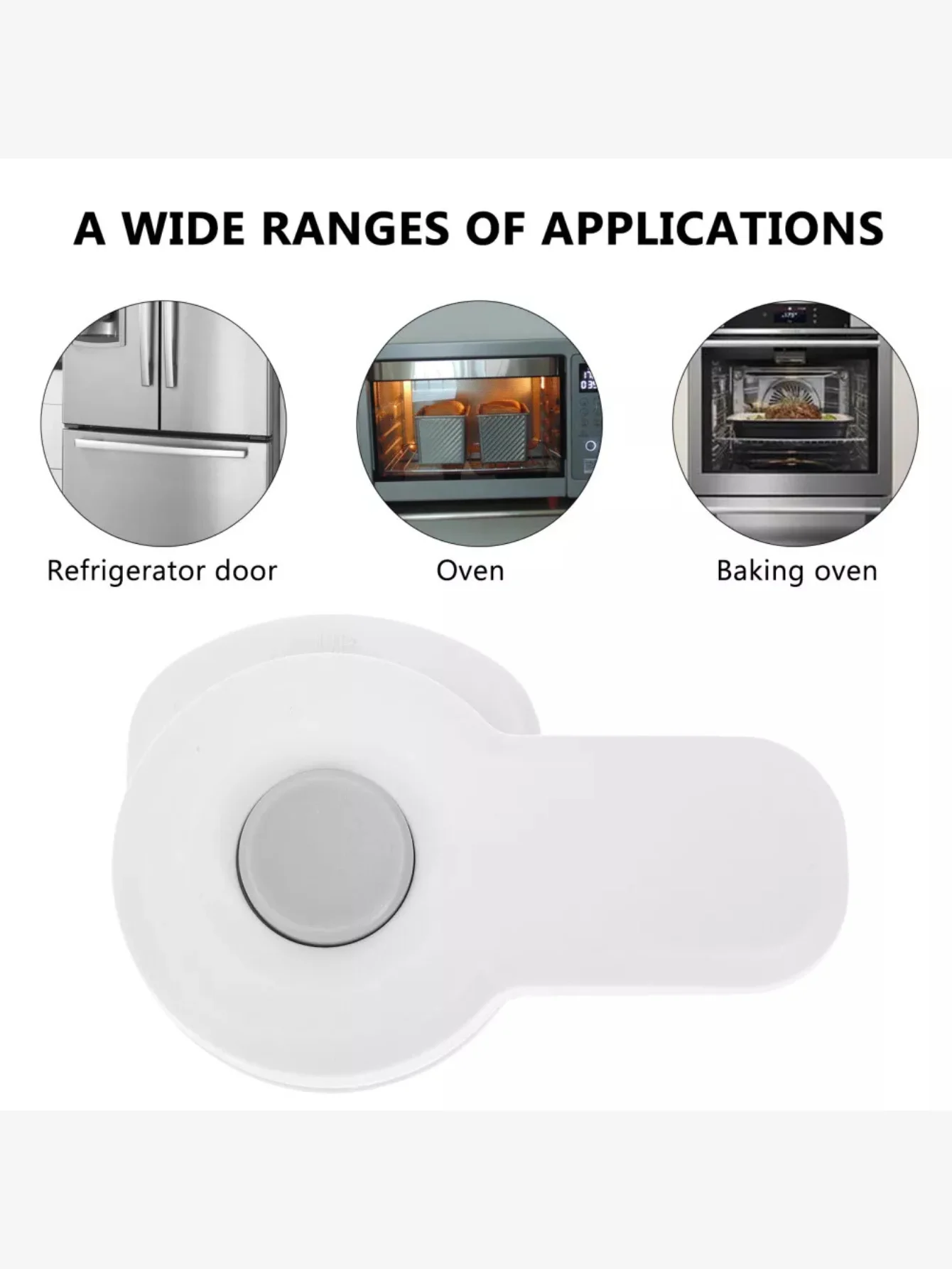 2 Pcs Oven Baby Safety Lock Door Closer Magnetic Child Locks for Cabinets