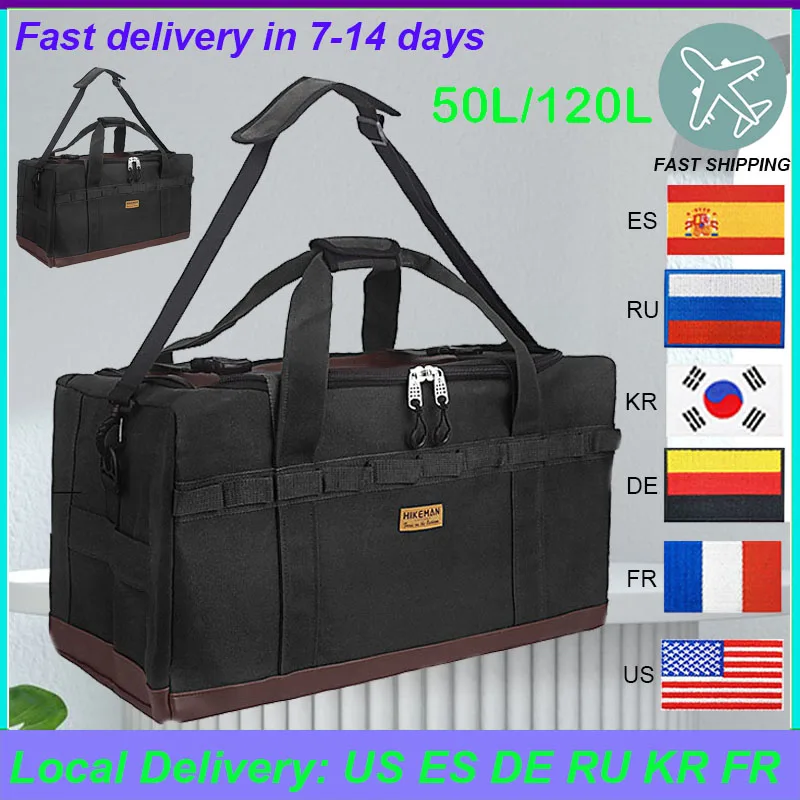 

120L Outdoor Camping Bag Cooker Picnic Handbag Tent Canopy Accessories Storage Equipment Shoulder Bag 53L Capacity Backpack
