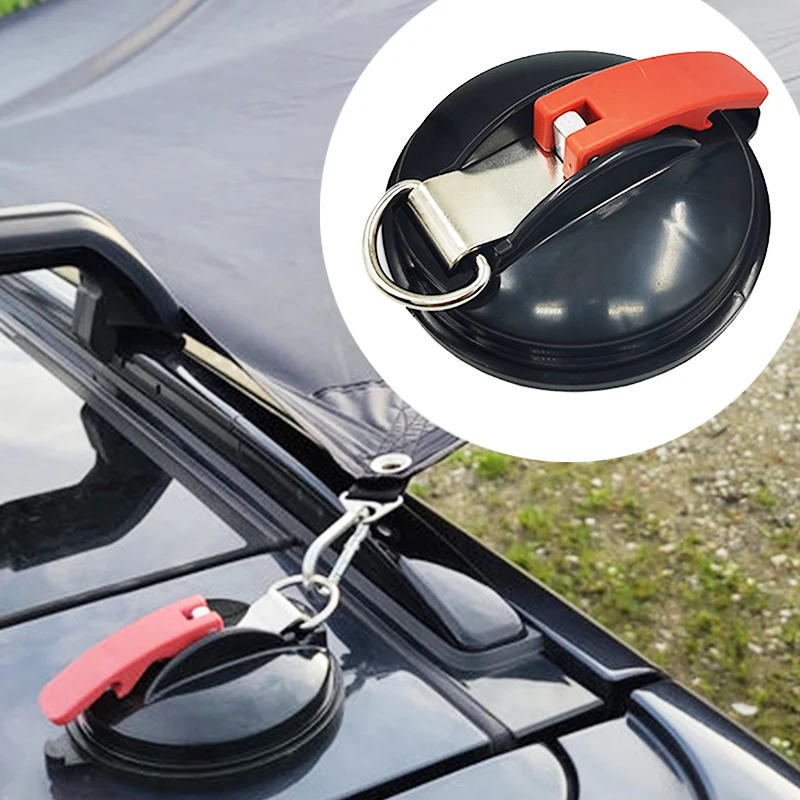 Vacuum Suction Cup Anchor with Fixed Hook Suction Cup Hook for Heavy-Duty Car Watch Strap Suitable For Bathroom Car