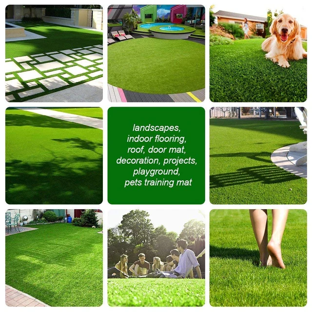 Pe + Pp Spring Grass Mesterséges Gyepszegény Szőnyeg Gombok Erkélykert Kész Gyep 50X200Cm Méteres Termékek Pet Terület/Lakossági - Image 5