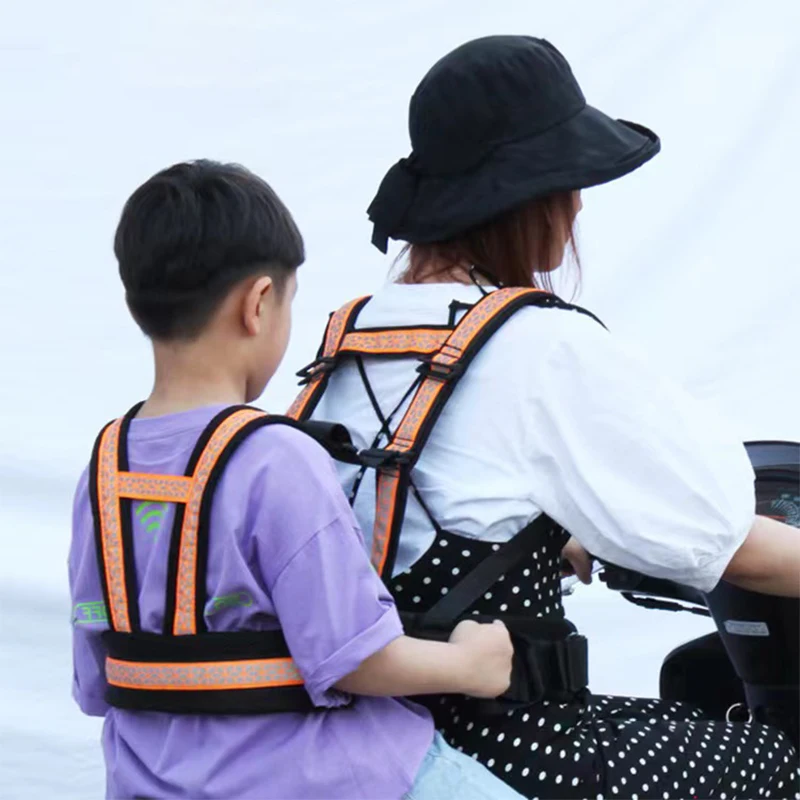 Child Safety Seat Belt Motorcycle Safety Harness Adjustable for Electric Car Motorcycle Accessories motocross gear set motorcycle protector children safety belt