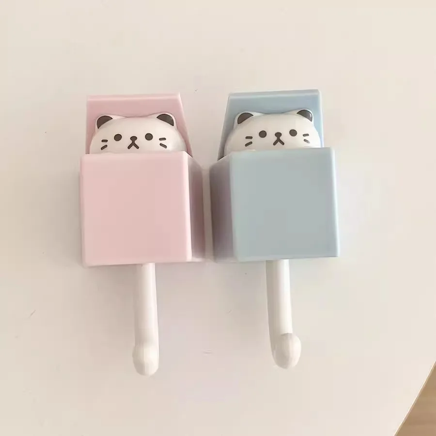 ABS Foam Sticker Telescopic Hook for Bedroom Organization