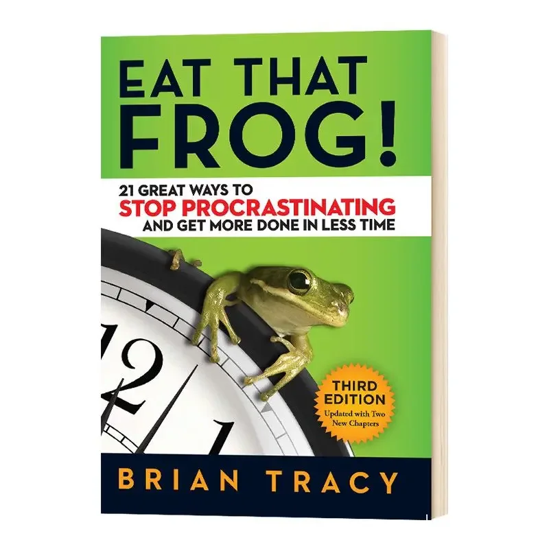 

Книга с оригинальной философией на английском языке «Eat That Frog», эффективные правила управления временем, 21 правила управления временем для прекращения прокладки