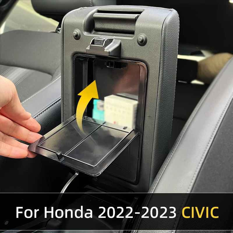 Center-Console-Hidden-Storage-Box-for-Honda-Civic-2022-2023-Center ...