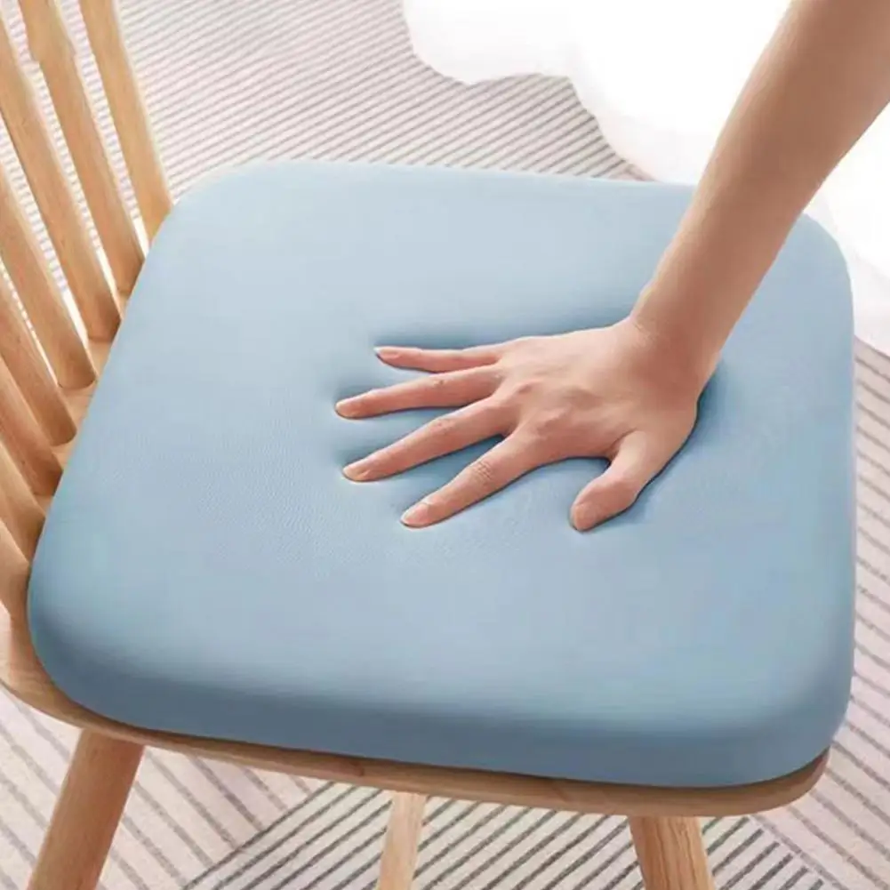 Chair Seat Cushion Ergonomic Memory Foam Seat Cushion with Ties for Office Chair Car Home Non-slip Washable Cover Square 2