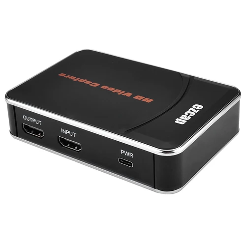 HDMI AV 비디오 캡처 카드, PS4 게임 STB VHS 캠코더 카메라 PC 비디오 녹화, USB 플래시 디스크 라인, HDMI 루프 마이크 3