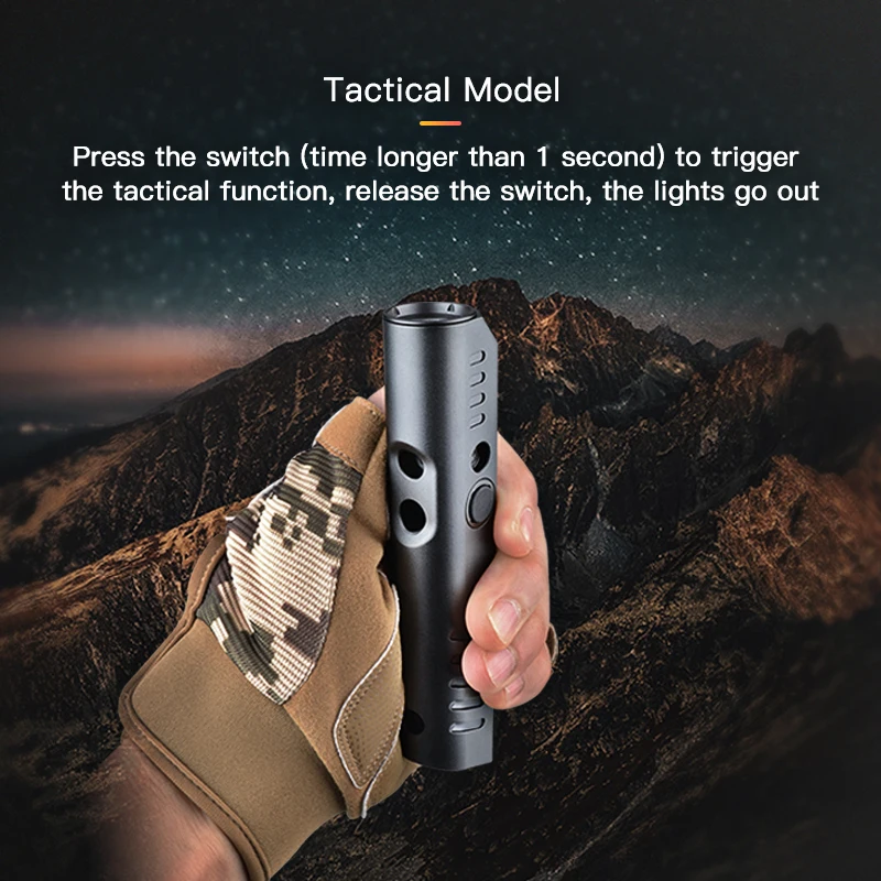 Richfire 2 in 1 Com Hunting Tactical Flashlight Ultra Bright 1300LM White Magnet Rechargerable Torch Light for Outdoor Sports