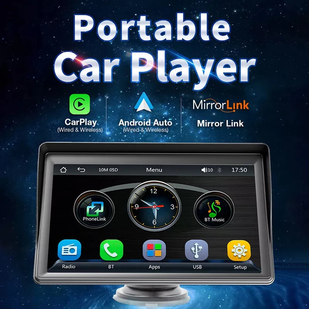 Car Entertainment System With Car Radio Blue Tooth 1 FM Transmitter Blue Tooth 5.1 Mirror Link