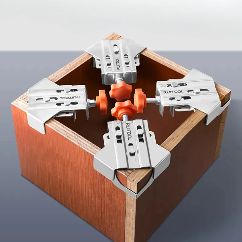 

4pc 90-Degree Positioning Squares Right Angle Clamps for Woodworking Corner Clamp Carpenter Heavy Duty Fixed Clips Clamping Tool