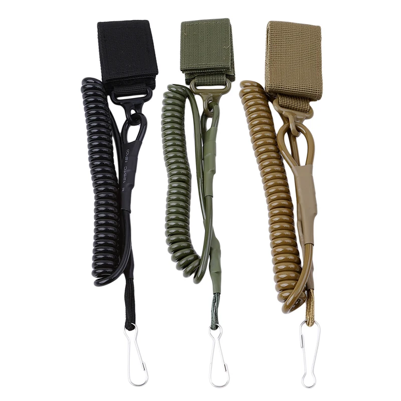 

Airsoft Tactical Single Point Pistol Handgun Spring Lanyard Sling Quick Release Shooting Hunting Strap Army Combat Gear
