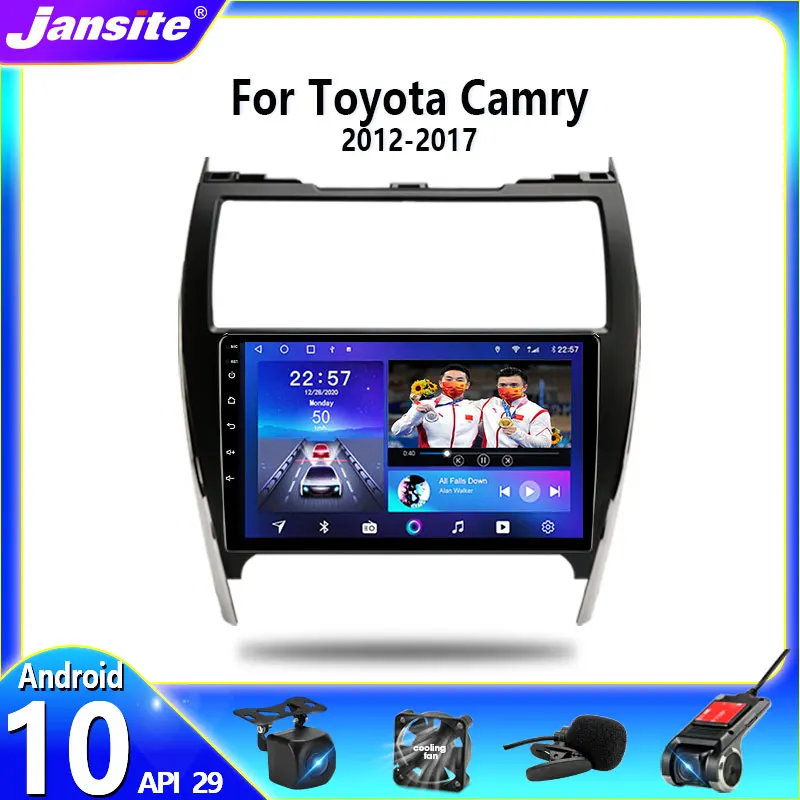 Jansite 2 Din Android 10 автомобильное Стерео Радио мультимедийный видеоплеер для Toyota Camry 7