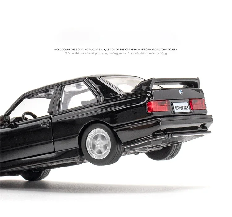 1:36 BMW M3 E30 1987 Porsche 911 Turbo Audi Quattro Metal