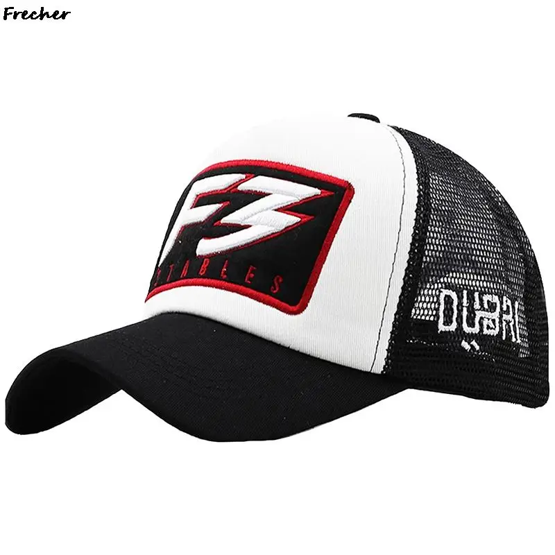

3D Letter Embroidery Baseball Cap Mesh Patchwork Trucker Hat Colorblock Golf Caps Unisex Fashion Sports Snapback Hats Casquette