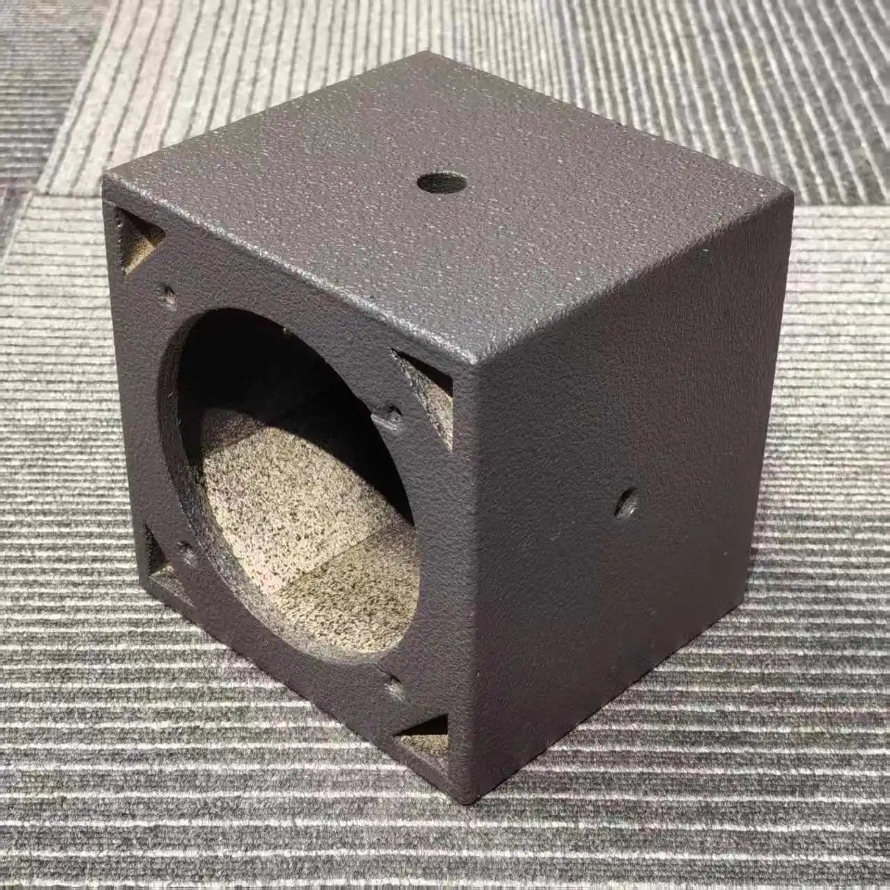 5-Zoll-Koaxial-Leerlautsprecher-Schrankbox für 5XT, PA-DJ-Monitor, 9 mm Birkensperrholz, dunkelbraunes, mit Polyüre beschichtetes, wasserdichtes Finish – Detail 4