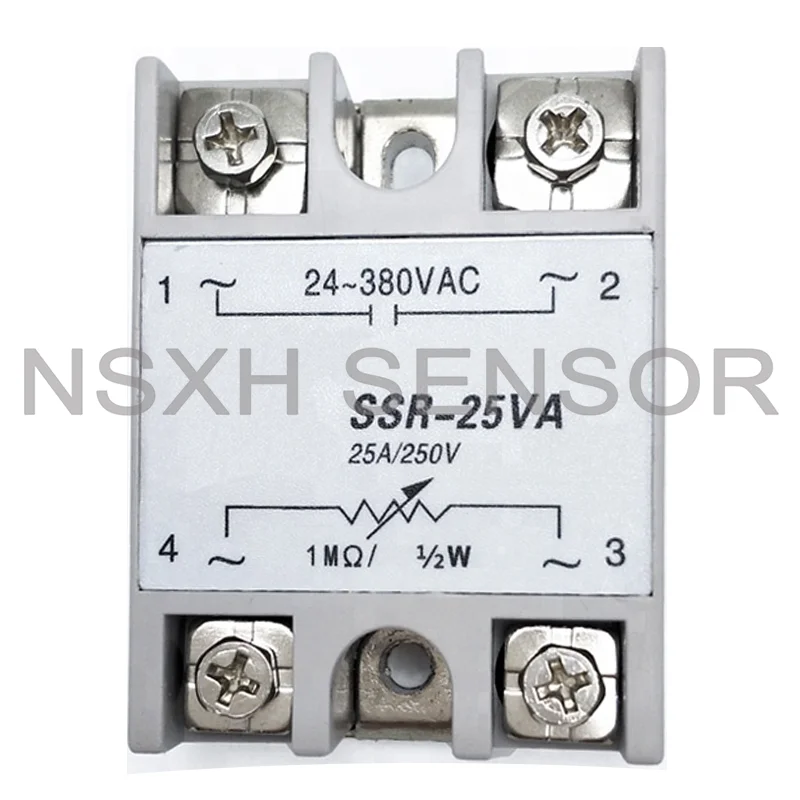 

Original 10PCS SSR-25VA Single Solid State Relay Voltage Regulator 25A SSR25VA