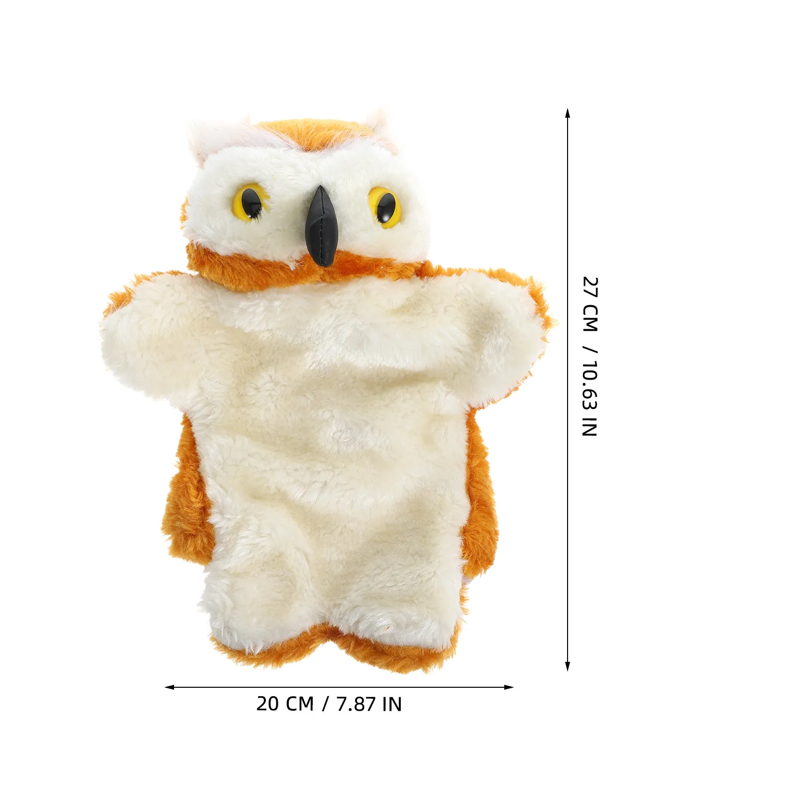 올빼미 손인형 부드럽고 편안한 소재 어린이를 위한 대화형 스토리텔링 역할극 손인형 부모-자녀 공연