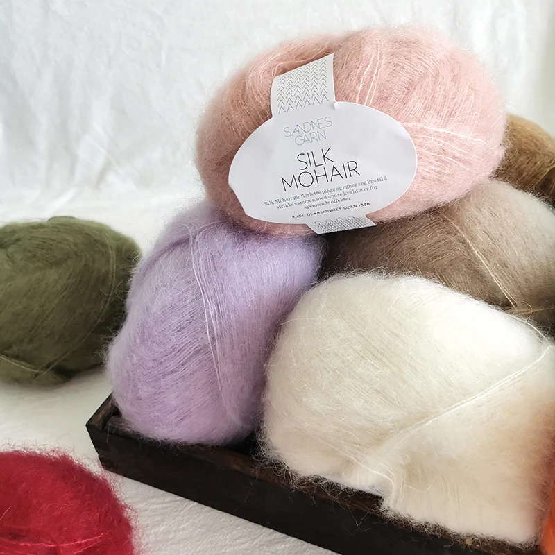 1*50g ball Sandnes Garn Silk Mohair Handknitting Yarn 4