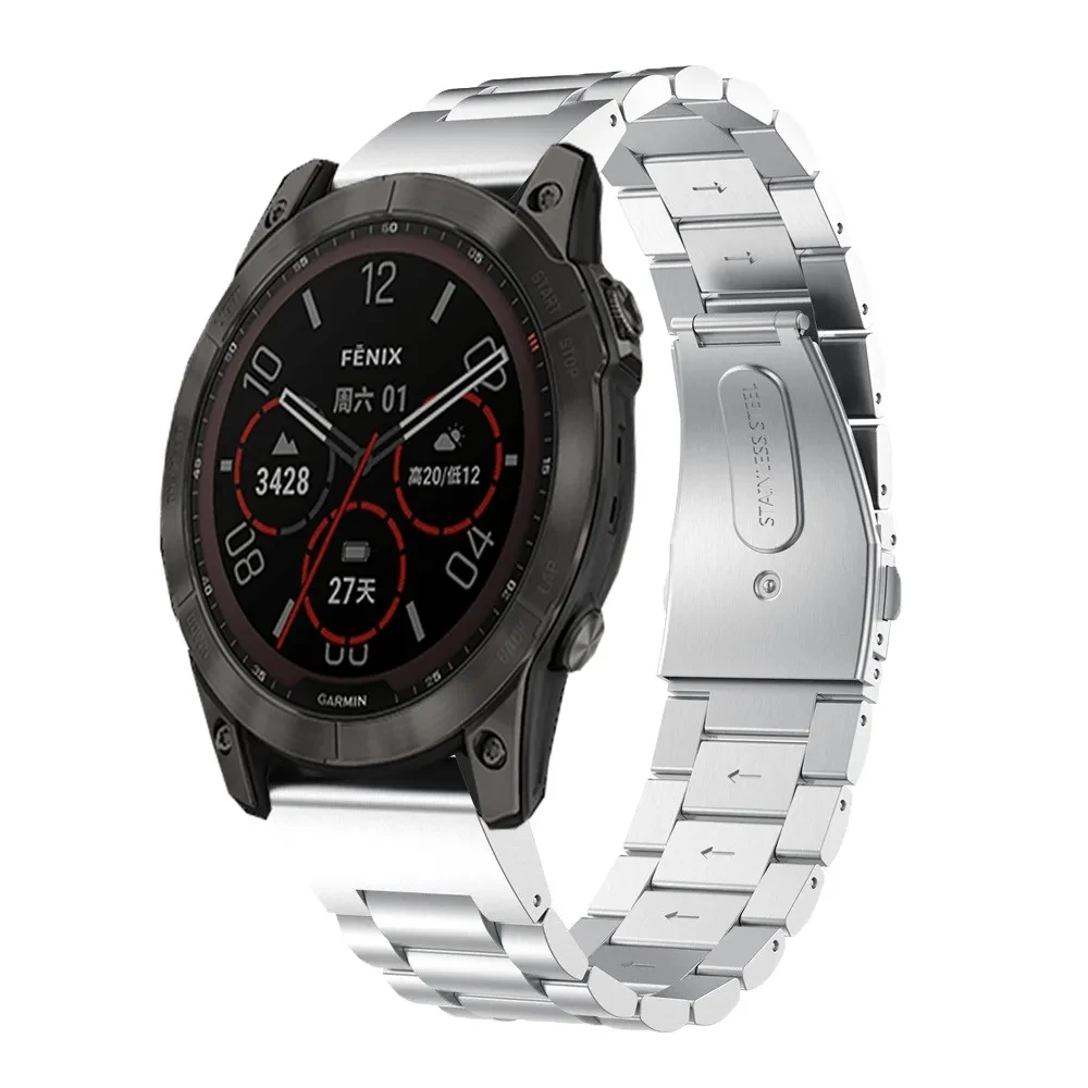 Premium Stainless Steel Metal Watchband Strap with Quick Release Mechanism