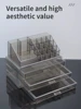 Drawer Acrylic Clear Makeup Storage Organizer Large Cosmetic Display Case Stackable Drawers Dresser for Skin Care Makeup Storage 4
