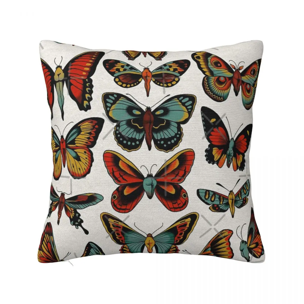 

Butterflies Traditional Tattoo Flash Home Decor Home Decor Items Throw Pillow Covers Pillow Case Pillow Cover
